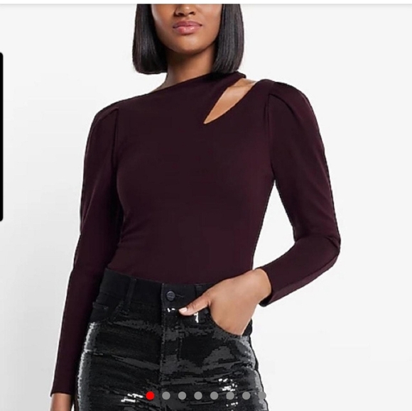 Express Burgundy  Blouse - Picture 1 of 10
